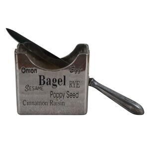 Godinger Fine Silverplate Bagel Set